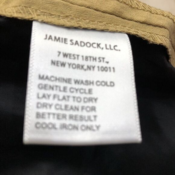 Rare Jamie Sadock Adjustable Snap Geometric Tan Black Pocket Mini Skirt Sz XS-S - Picture 13 of 14